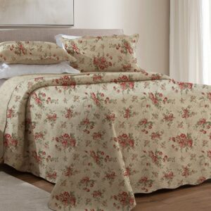 KIT COLCHA ROZAC MARKET QUEEN ESTAMPADO